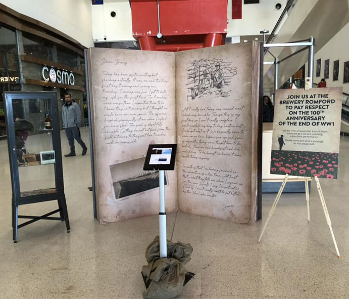 giant war diary replica