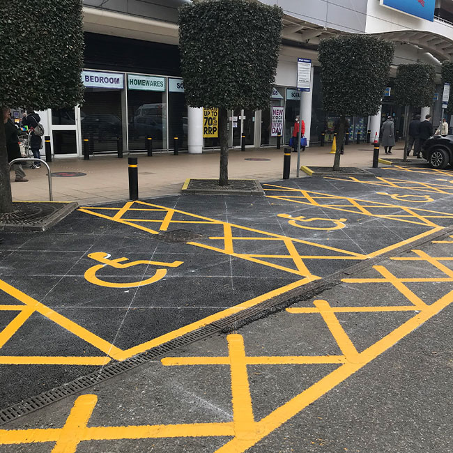 new disabled parking bays