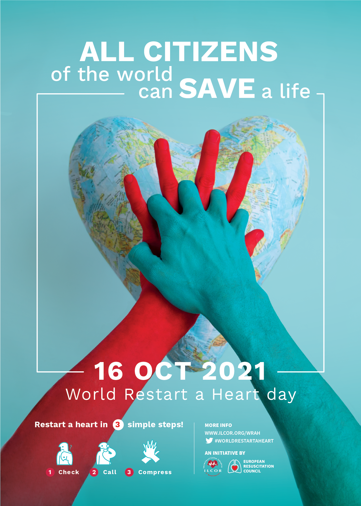 world restart a heart day poster